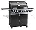 Produktbild RÖSLE Gasgrill BBQ-Station MAGNUM PRO G4 Schwarz, Grill mit 4 Edelstahlbrennern, extra Primezone und Back Burner, Garraumbeleuchtung, pulverbeschichteter Stahl, Version 2021