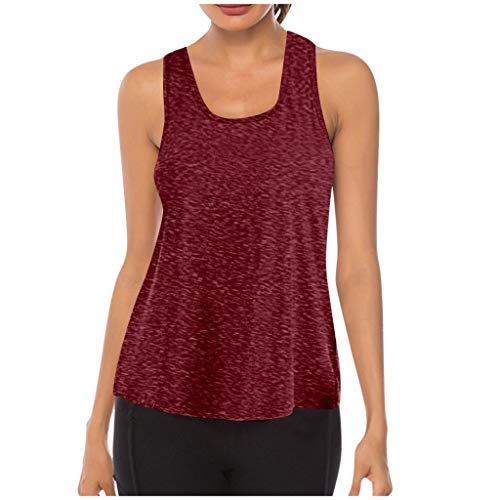T-shirt de qualité supérieure stretch bordeaux XXL col rond