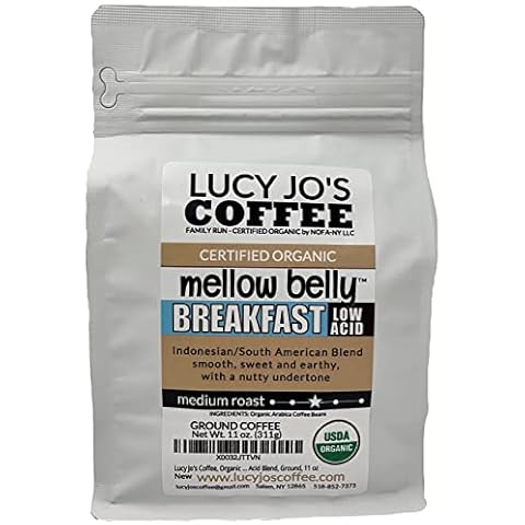 Lucy Jo's Coffee, Organic Mellow Belly Breakfast Blend, 11 oz Cover