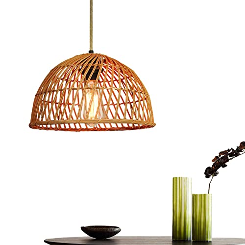 Luminária de vime - Rattan Pendant Lights Rattan Lamp,Luminária Pendente Lâmpada Retrô Vime Candelab