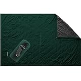KAMMOK Field Blanket - Microfleece, Water Resistant, Portable, Durable, Indoor/Outdoor Camp Blanket (84 in × 50 in) - Pine Green