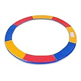 【Fácil de instalar】 El diseño de la correa oculta de la almohadilla protectora puede conectar fácilmente objetos al cuerpo del trampolín y la conexión no quedará expuesta. El estilo ensanchado y engrosado puede evitar en gran medida el contacto directo con el resorte del trampolín.
