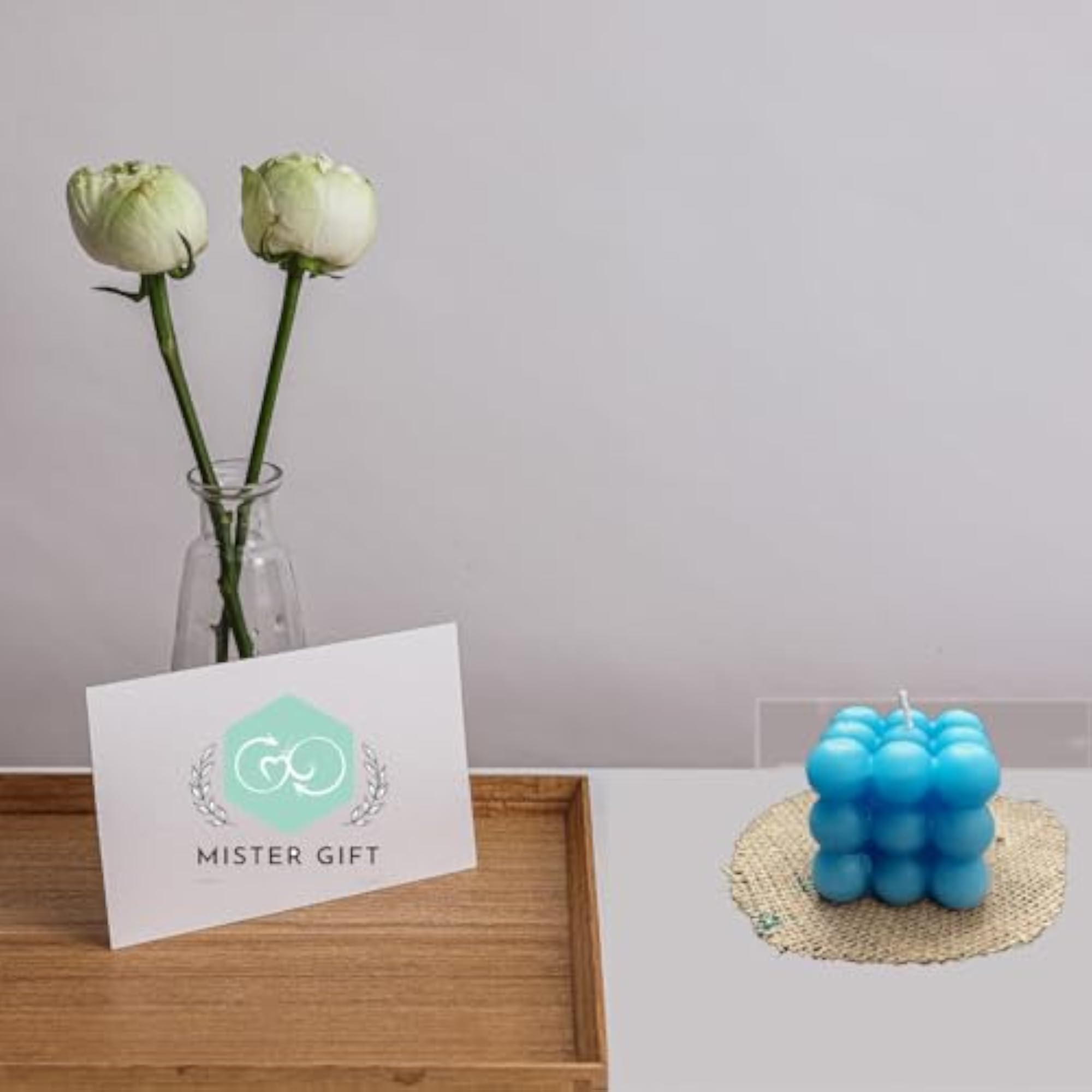 Scented Wax Cloud Cube Bubble Candle, Jasmine