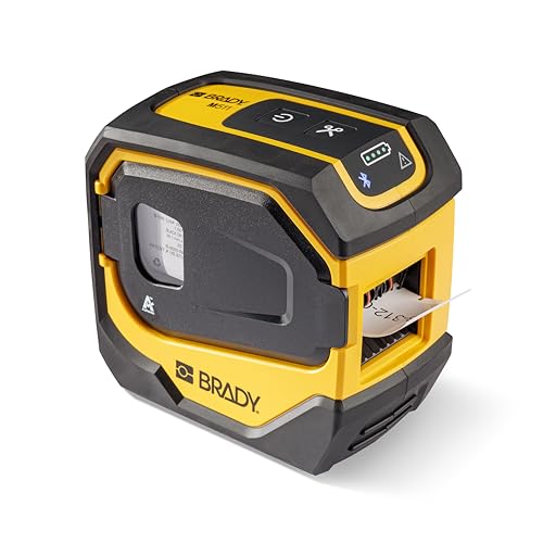 Brady M511 Portable Wireless Industrial Label Printer, Bluetooth Compatible, Comes with a Hard Case, Power Brick, 3 Label Cartridges, Magnet, Utility Hook and Brady Workstation Product/Wire Suite