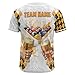 Pool League Baseball Jersey T Shirt Personalize Billiard Theme and Beer Button Up Jersey for Men Shooting Billiards 2XL Multicolor
