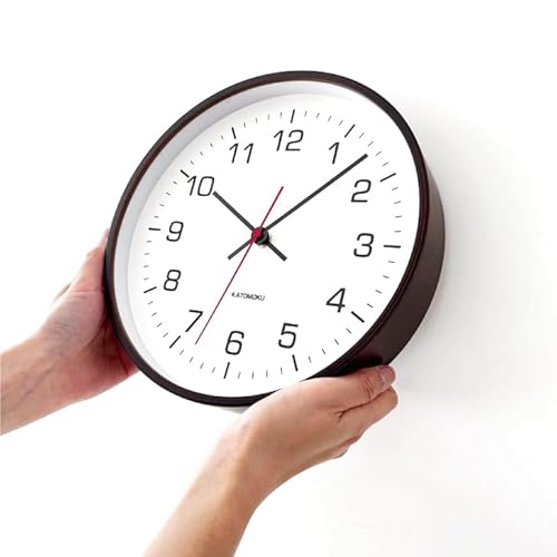 KATOMOKU plywood wall clock km-44BRRC の商品画像 4