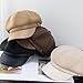 Busnos Newsboy Hats for Women and Men Beret Women's Hats & Caps Fall and Winter Womens Hat Khaki Ladies y2k Hat Women's Octagonal Newsboy Cap for Men Ladies Khaki Coraline Caps Fashion