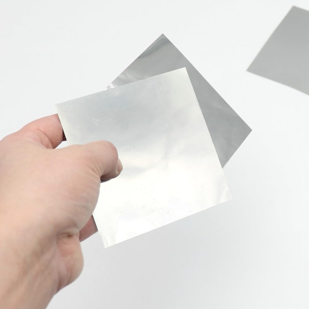 1 pièces 100X100MM feuille d'étain haute pureté plaque d'étain feuille d'étain peau d'étain Sn≥99.99% disponible pour les expériences de recherche scientifique (Thickness 0.2MM)