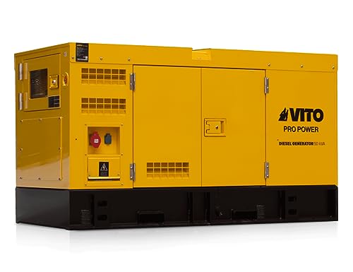 Groupe electrogène 50kVA Diesel Triphasé Monophasé AVR ATS Démarrage Automatique Autonomie 10h VITO Professional
