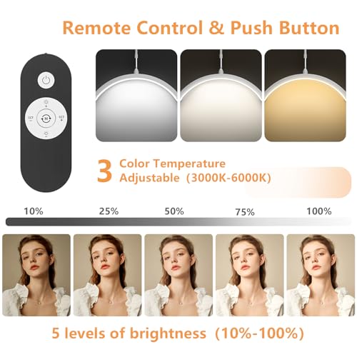 LED Halbmond Lampe, Wimpern Lampe Stehend, Beauty-Licht für Wimpernverlängerungen, 360° drehbarer Lichtkopf, 3 Farbtemperaturen, Halbmond-Ringlampe für Schönheit, Hautpflege, Tattoo, Augenbrauen.