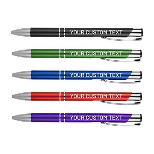 Bulk Personalized Pens Custom Engraved Ballpoint Pens (12