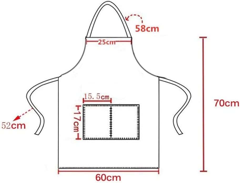 12 Pcs Bib Bulk White Aprons for Women Men Adult Girls Unisex with 2 Pockets, Baking Cooking Kitchen Painting Apron (White,12 pcs) - Image 4