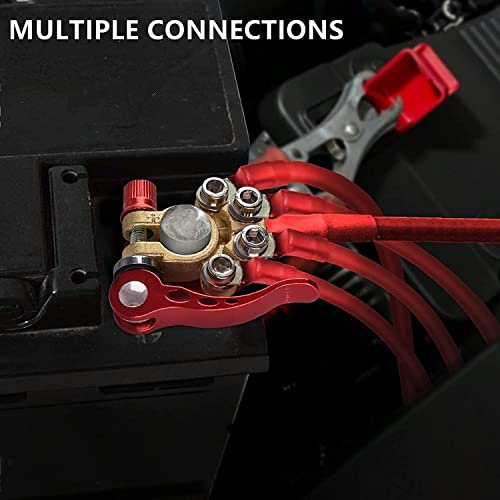 TSQZE 2 Stück Batterieklemmen Auto Batterie Klemens, Anschluss Batterie Polklemmen Autobatterie Steckverbinder Batteriepolklemmen, Autobatterie Schnellklemmen Für Autobatterie Boot Motorad Caravan - Image 5