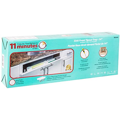 Hardware Resources To14-R Wide Sink Tipout Tray Pack, White #TOP2