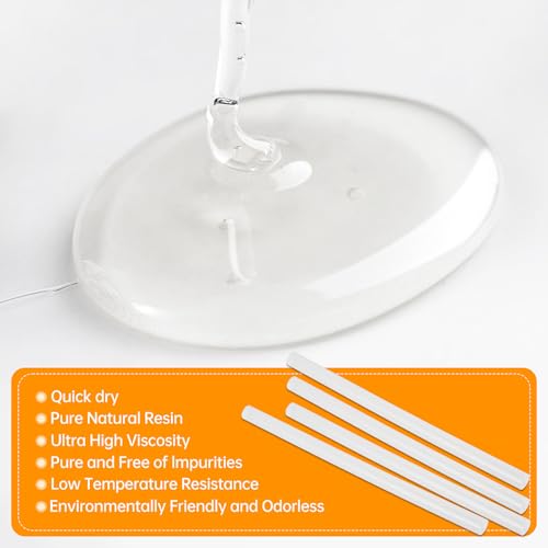 50 Stück Heißklebesticks 11mm x 200mm, Transparente Klebestifte für Heißklebepistole, Heissklebepistole Klebesticks für Heimwerken, Reparieren und Dekorieren – Universelle Heißklebepistole Sticks