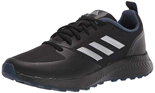 adidas Men s Runfalcon 2.0 TR Running Shoe, Black Silver Metallic Crew Navy, 8