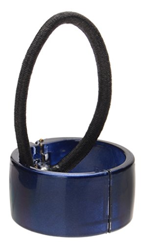 France Luxe Belle Elodie Cuff Ponytail Holder - Gloss Navy