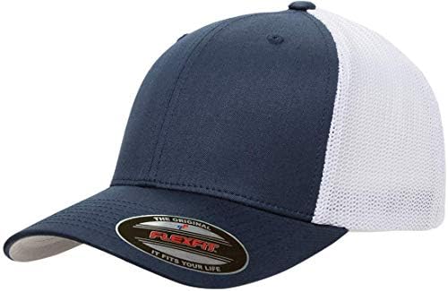 Flex fit Men's Two-Tone Stretch Mesh Fitted Cap Hat