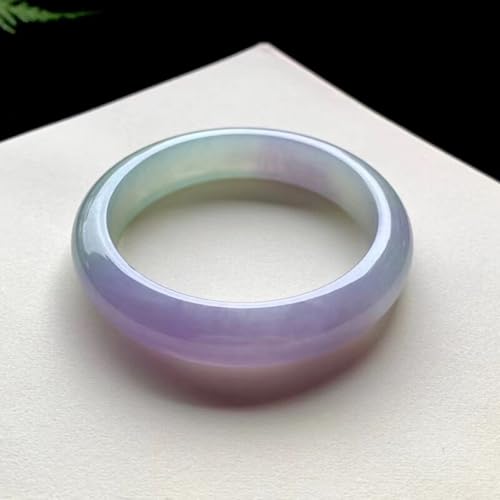 Jadeite Bangle for Women, Purple Jadeite Bracelet Light, Beautiful Gift for Sister on Christmas3