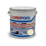 Pittura al Clorocaucciù per Piscine e Vasche – Smalto Professionale Alta Resistenza al Cloro, Salsedine e Raggi UV – Impermeabile per Cemento e Calcestruzzo, Resa 5-6mq/l (Sabbie Bianche, 2,5 Litri)