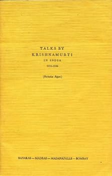 Paperback Talks by Krishnamurti in India, 1955-1956: Verbatim report Book