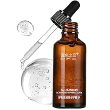 BLUE LOVE Astaxanthin Revitalizing Serum - Antioxidant Facial Treatment for Skin Renewal, Hydrating & Nourishing Essence for All Skin Types