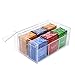 Home-it Acrylic 6 Compact Tea Bag Box orgenizer (Clear)
