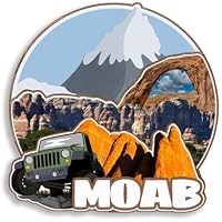 Dwutahcy Imán de madera 3D para nevera de Moab, Utah, Estados