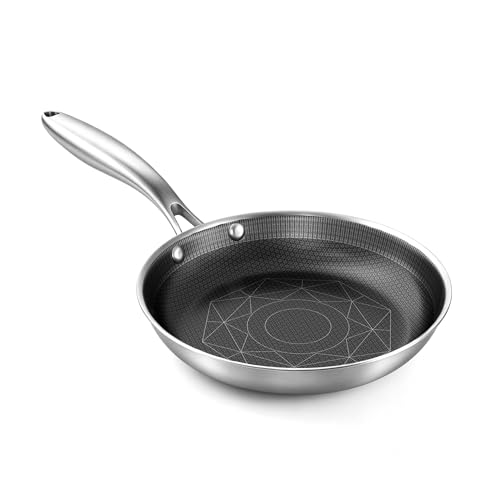 Image of COOKER KING 8 Inch Frying Pan, Omelette Pan Nonstick, Small Egg Frying Pan