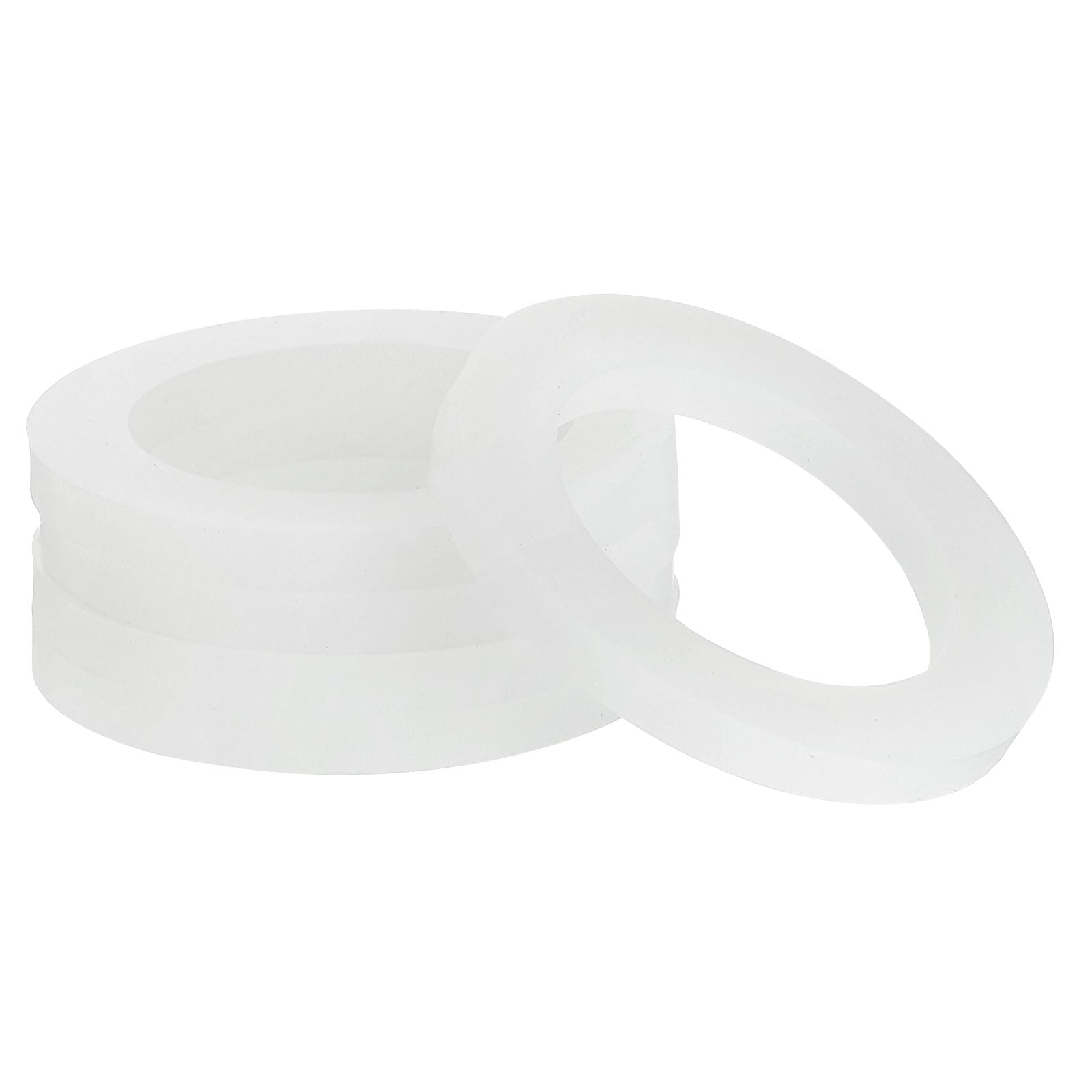 QUARKZMAN Silicona Junta, 30mm OD 20mm ID 3mm Ancho VMQ Sello Anillos Arandela para Ducha Cabezal Agua Manguera Grifo Plomería Tubería, Blanco 5uds