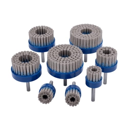 1pcs Alumina Abrasive Wire Disc Brush for Polishing Brass/Aluminum Alloy Parts - High Durability and Precision Grinding Tool(40mm Dia)