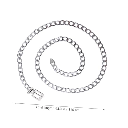 Punk Metal Waist Belt for Men and Women 1pcs Adjustable Chain Strap for Jeans and Casual Wear Stylish Hip Hop Fashion Accessory2
