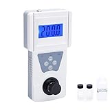 Turbidímetro Portátil 0-200 NTU, Medidor de Turbidez del Agua con Luz de Fondo, Alta Precisión 0.01-0.1 NTU, para Laboratorio, Acuarios, Piscinas, Agua Potable, con Solución Estándar Incluida