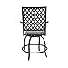 Rimba Outdoor Swivel Chairs Height Patio Counter Bar Stools with Beige Cushions (Set of 4)