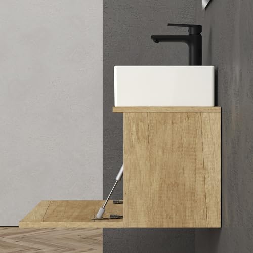 Muebles de baño compactos con espejo Baikal MAIA para renovar tu hogar con estilo natural 5