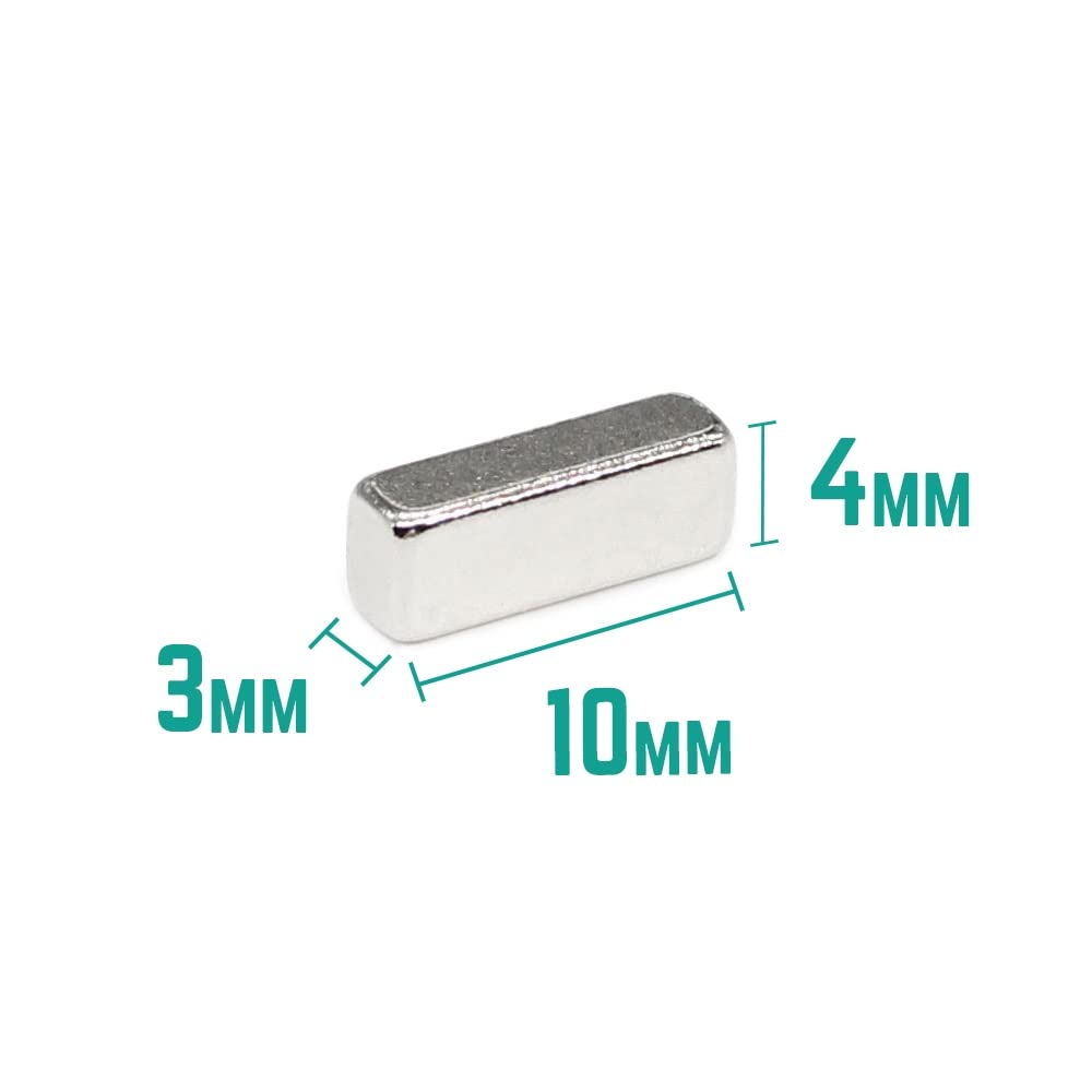 10/20/50/100/200/300/500PCS 10x4x3 Quadrate 10x4x3mm Block Rare Earth Neodymium Sheet 10 * 4 * 3 Magnets(20PCS)