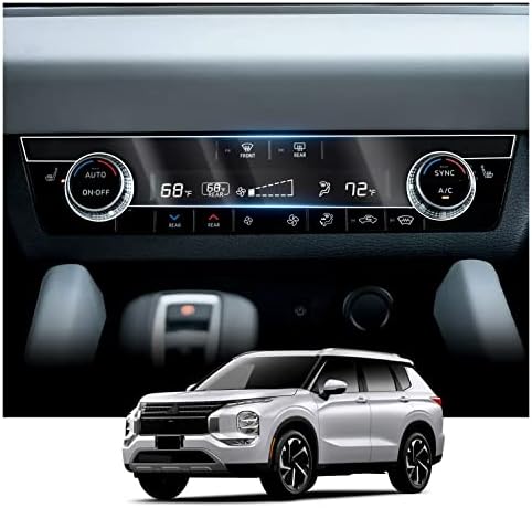 Mitsubishi Outlander Air Conditioner Screen Protector - 2PCS Nano Films Compatible with 2022-2026 Mitsubishi Outlander PHEV/SE/SEL/SE TECH/SEL Touring Models
