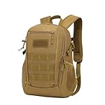 ZHIERNA Mochila Tactica 15L Militar Táctical Escol...: 26 x 13,5 x 43 CM; Tejido de nailon de alta intensidad de estilo militar con revestimiento impermeable: duradero, transpirable, impermeable y resistente a los arañazos. Bolsillo frontal de parche con cremallera: se puede colocar el teléfono móvil de ...
