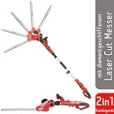 [page_title]-Grizzly Elektro Kombi Heckenschere EKHS 500-51, herausnehmbarer Teleskopstiel, 2 Heckenscheren zu 1 Preis, 500 W, 3.5 m Schnitthöhe