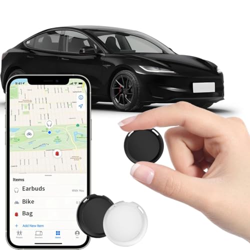 Rastreador GPS inteligente para vehículos Compatible con Apple Find My App (solo iOS) Etiquetas de rastreador de aire en tiempo real Cobertura global Dispositivo de localización del coche oculto Sin