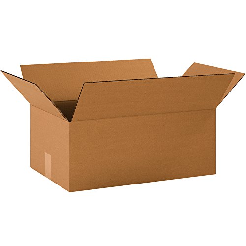 Ship Now Supply SN19127 Corrugated Boxes, 19"L x 12"W x 7"H, Kraft (Pack of 25)