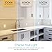 Enbrighten Premium 24in. LED Under Cabinet Light Fixture, Direct-Wire, 900 Lumens, 97 CRI, Color-Select, On/Off Switch, In-Wall Dimmer Compatible, 50,000 hr. LED Life, Steel Housing, White, 34290