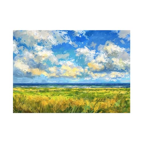 Impression sur toile océan 60x80cm pour illuminer un salon sombre sans cadre