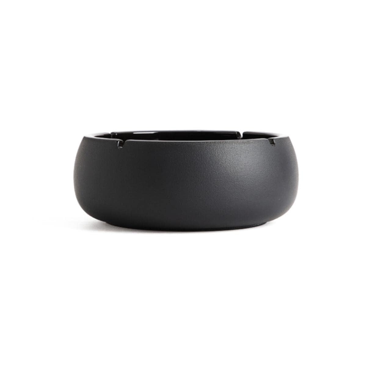 Portacenere Posacenere Da Tavolo Posacenere Da Tavolo Per Fumatori Con Decorazione In Ceramica Scanalata Di Grande Capacità Posacenere Portatile(Black,1500ml)