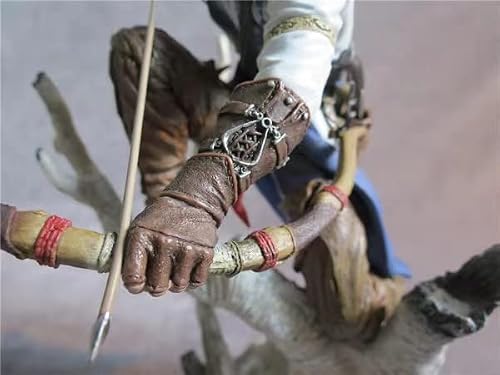 Wjiankpa Assassin's Creed Figurine - Connor,Assassins Creed Statue Archery Posture Collectibles Decorations（Size：10Inch） #TOP4