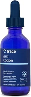 Trace Minerals Ionic Copper - Bone & Energy Support Supplement - Copper Supplement to Support Enzymatic Reactions - Liquid Supplement to Aid Healthy Connective Tissue - 2 fl oz (About 48 Servings)