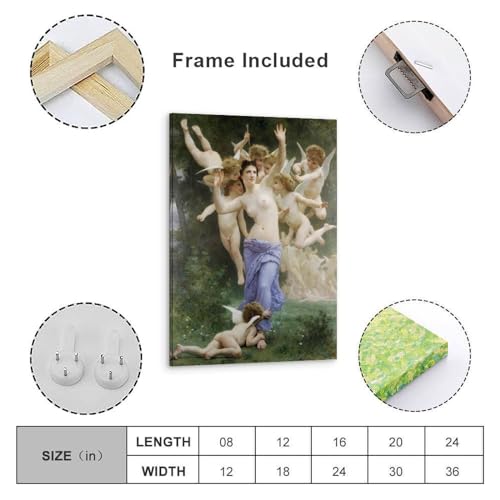 William Adolphe Bouguereau poster toile haute définition 30x45