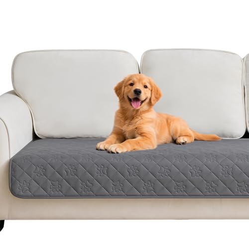 Waterproof Dog Couch Cover Paw Print Quilted Protector