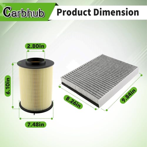Carbhub Engine & Cabin Air Filter Compatible with Ford Escape 1.5L/1.6L/2.0L 2013-2019, Focus Gas 2012-2018, Transit Connect 1.6L 2014-2016, for Lincoln MKC 2015-2019, CA11114 CF11920 7M519601AC by Carbhub - Used condition - Image 4