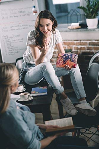 Lineless Notebook (Blank Page) 2020 Hardcover Perforated Sketchbook Medium Size A5 Journal 5,8''X8,3'' Thick Paper Floral Unruled Notebook Acid-Free Paper Total 96 Sheets 192 Pages Plain Notebook #TOP4